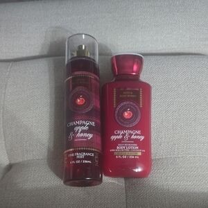 BNWT Bath And Body Works Champange Apple And Honey Set